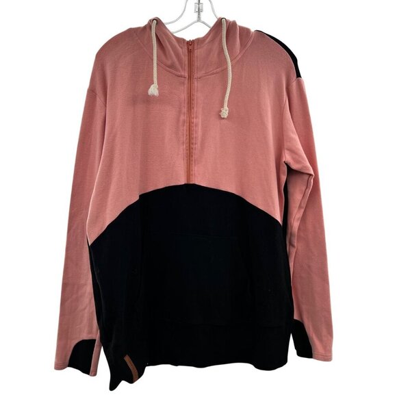 Ampersand Avenue Womne's 1/2 Zip Hoodie Colorblock Size XL - Picture 1 of 9